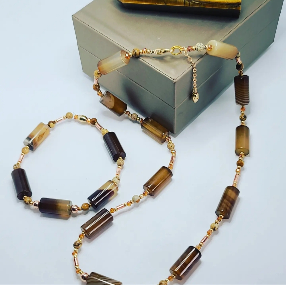 Lace Agate necklace